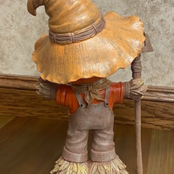 Light-Up Pumpkin Scarecrow Figurine Halloween Fall Decor Jack-O’-Lantern - Picture 8 of 9